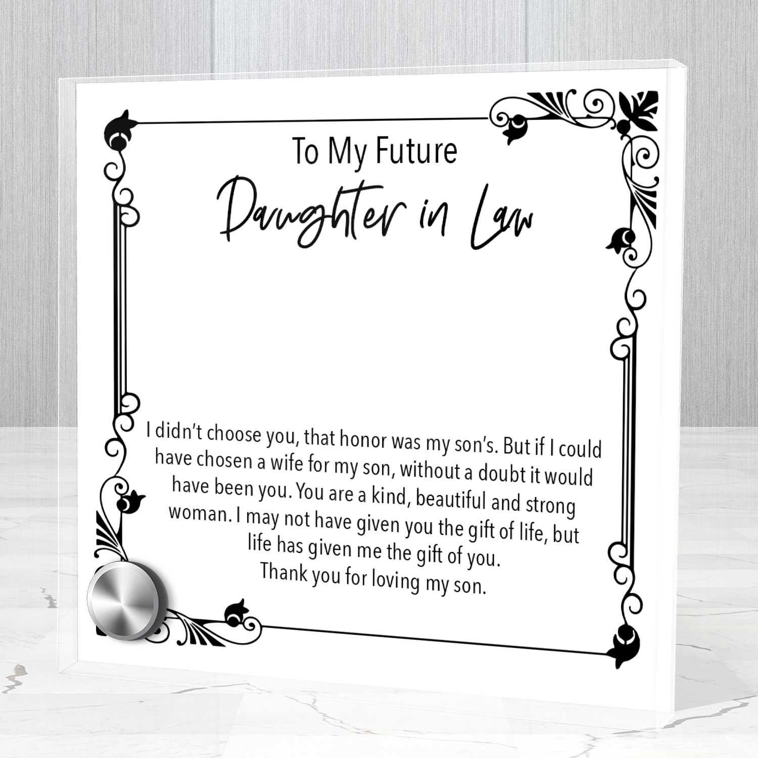 Future Daughter in Law Wedding Gift From Mother in Law to My - Etsy