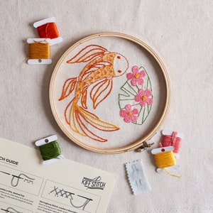 Koi Fish Embroidery PDF image 1