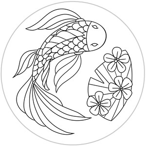 Koi Fish Embroidery PDF image 2