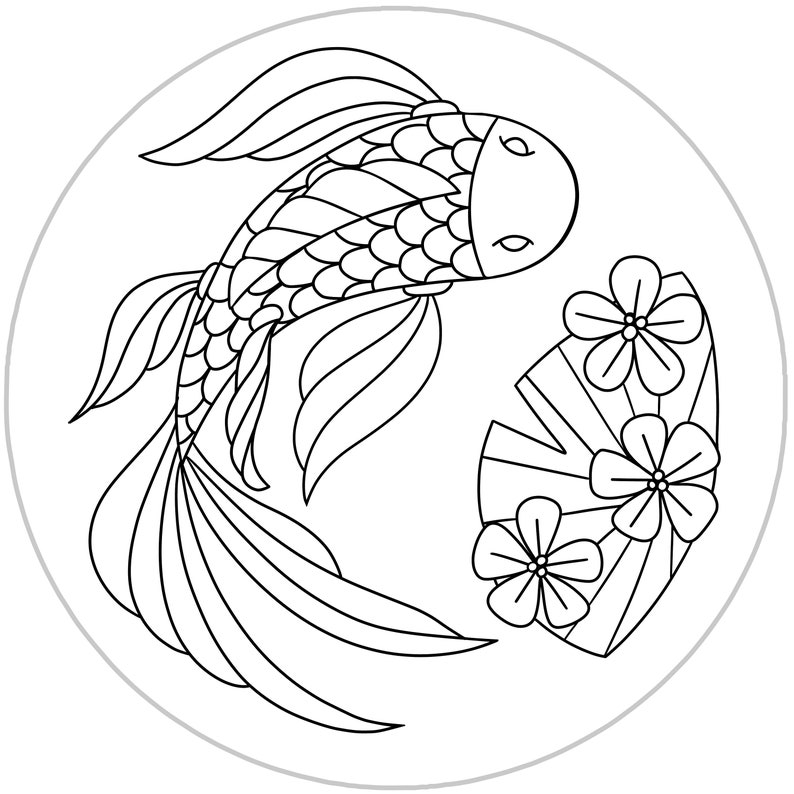 Koi Fish Embroidery PDF image 2