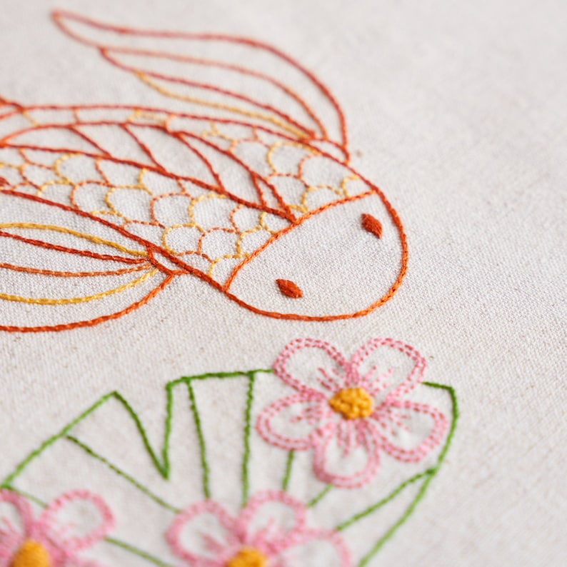 Koi Fish Embroidery PDF image 6