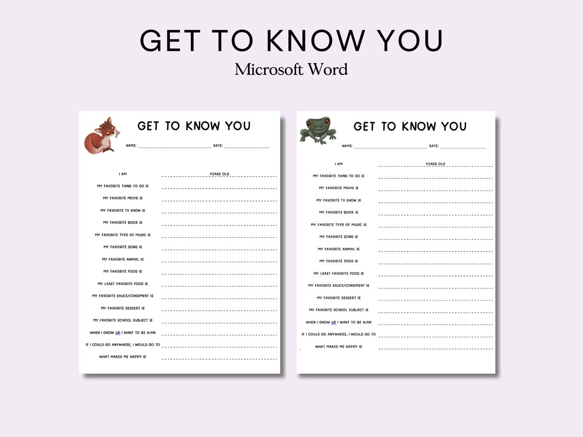 Editable Get to Know You Worksheet Digital Classroom Worksheet Team Editable Get to Know You Worksheet Digital Classroom Worksheet Team