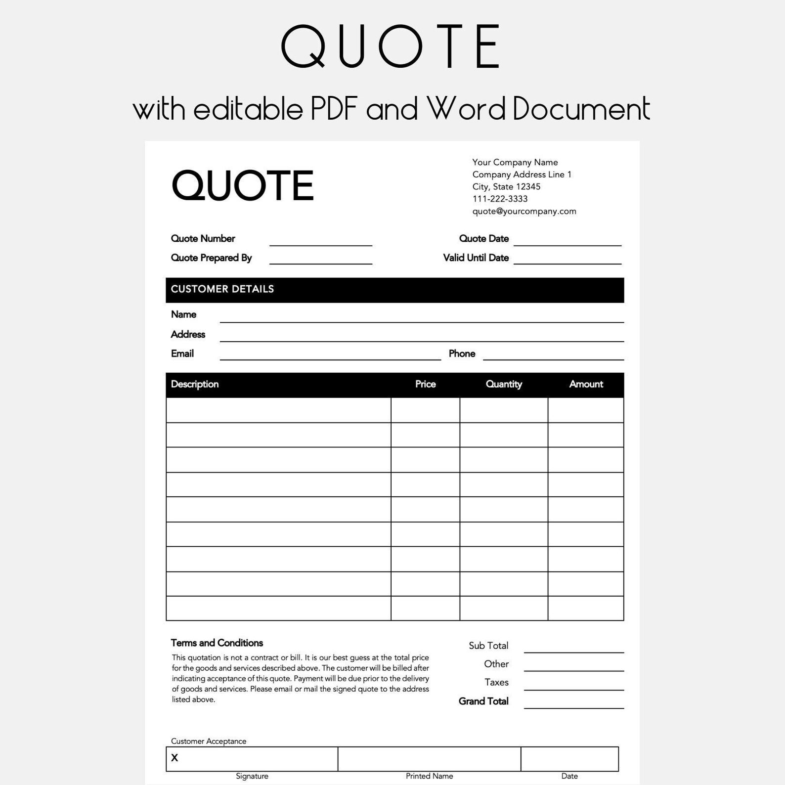 quote-template-pdf-microsoft-word-quote-form-job-quote-job-etsy