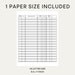 Printable Checkbook Register. PDF File. Prints on 8 1/2 X 11 Inch Paper ...