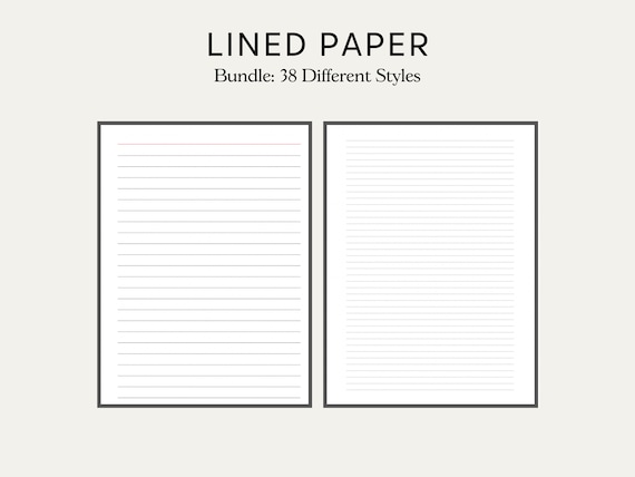 Printable Lined Paper With Name Wide