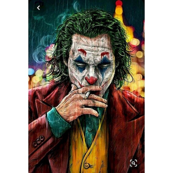 The Joker Painting by Number Picture on Canvas Kit for Adults Acrylic Paint  DIY Gift Figure Drawing Wall Art Coloring by Number Home Decor - Etsy