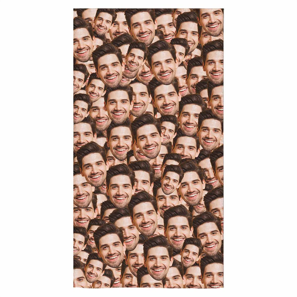 Custom Photo Face Beach Towel Towel with your faces Etsy