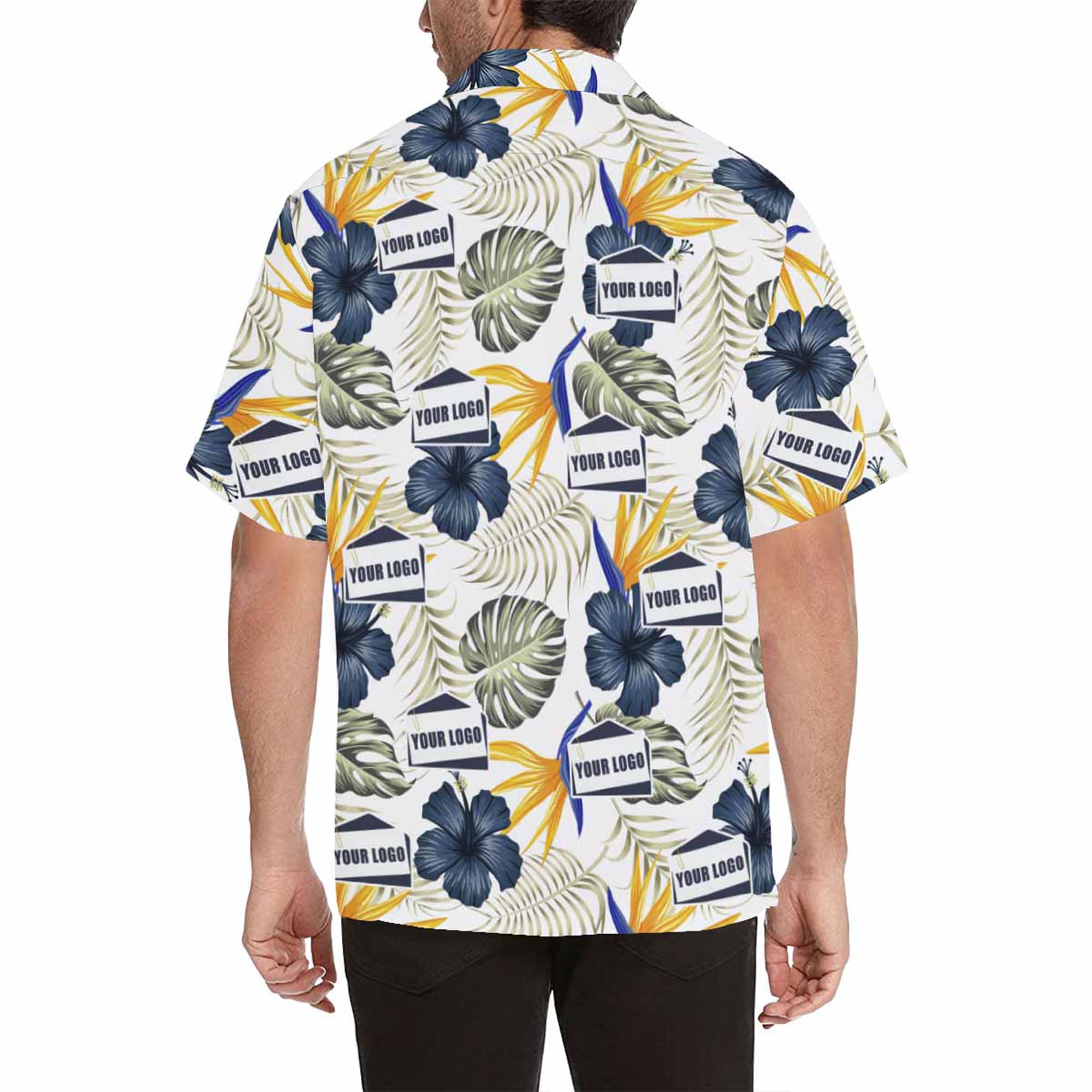 Custom Logo Hawaii Shirt Personalized Face Photo Men Hawaiian Etsy
