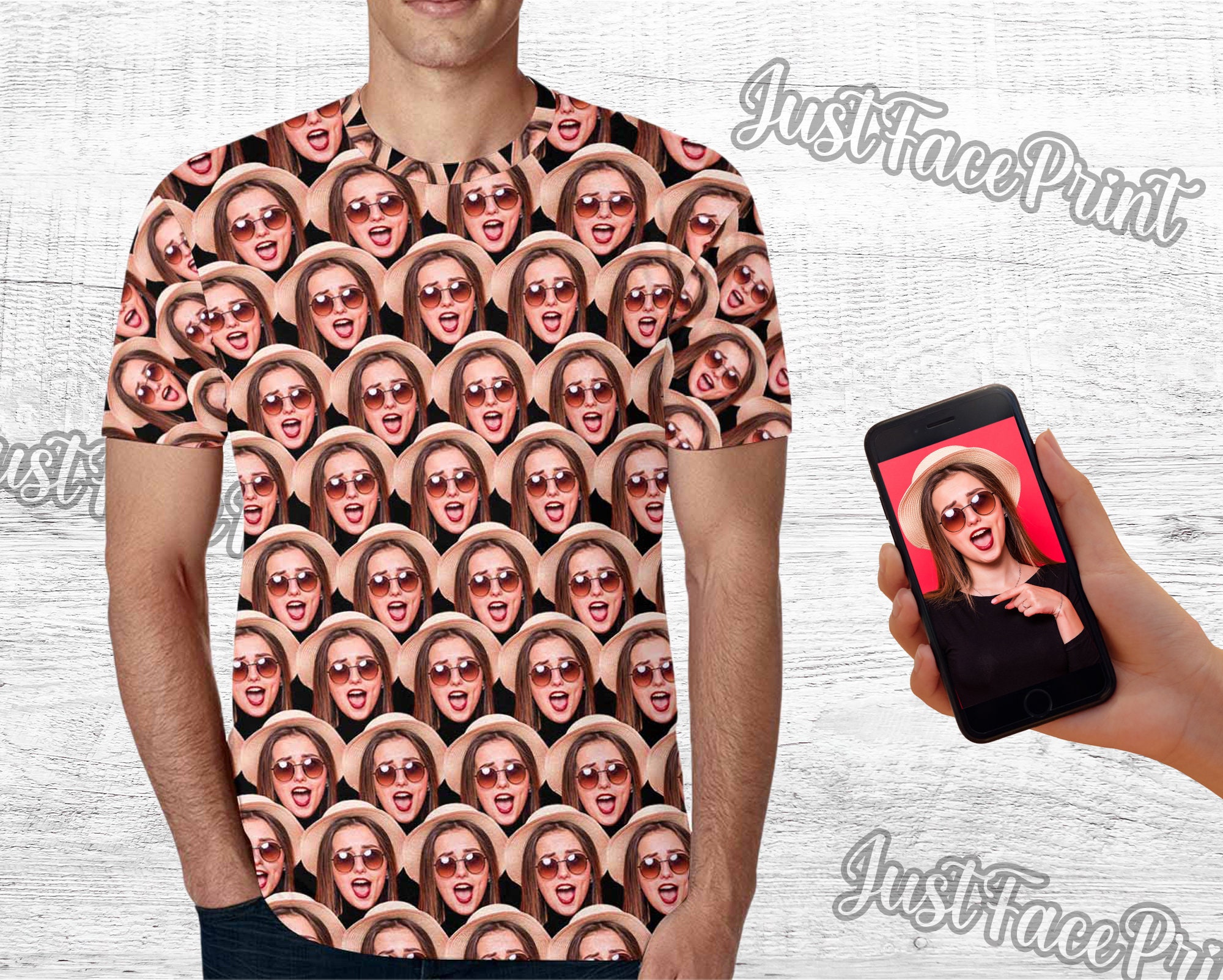 Custom Photo Face Men