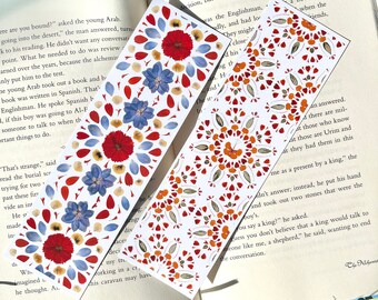Pressed Flower Bookmark Pack Floral Book Marks Gifts for Book Lovers Cute Bookmark Botanical Bookmarks Avid Readers Gift Book Mark Set