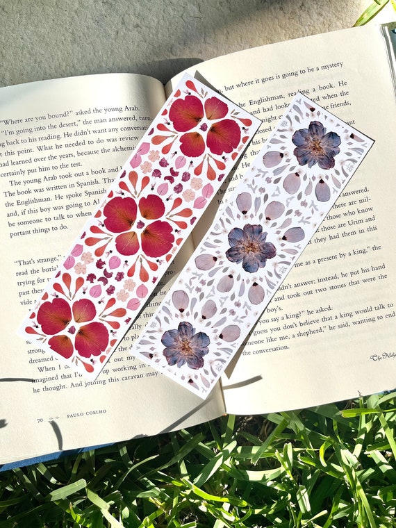 Mystery Pressed Flower Bookmark | Random Floral Bookmark | Cottage Cor