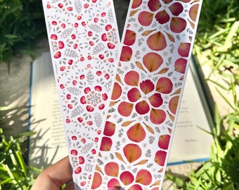 Kaleidoscope Floral Pattern Bookmark Pack Book Lover Gift Pressed Flower Book Marks Gifts for Book Lovers Flower Bookmark Set