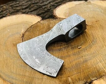 Custom Made Forged Damascus Steel Axe head hatchet viking throwing tomahawk ,Axe Wood Cutting Splitting Chopping Axe Head Only