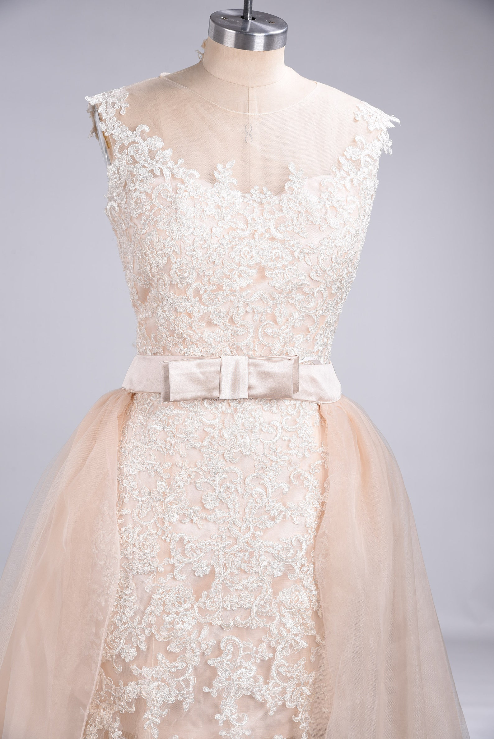 16599 Black Shimmer Lace Tulle Skirt Dress