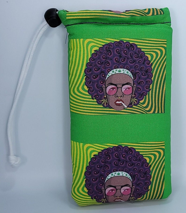 Beautiful Afro Pipe Pouch, Glass Pipe Case, Pipe Case, Nectar Collector