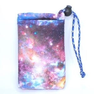 Pink Galaxy Pipe Pouch, Custom Pipe Pouch, Glass Pipe Case, Stoner Gifts