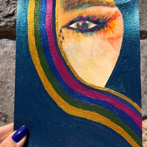Cartolina A5 acquerellata fatta a mano: usala come regalo significativo o per scrivere un messaggio speciale. Elegante, emozionante e fatta per essere custodita con cura.