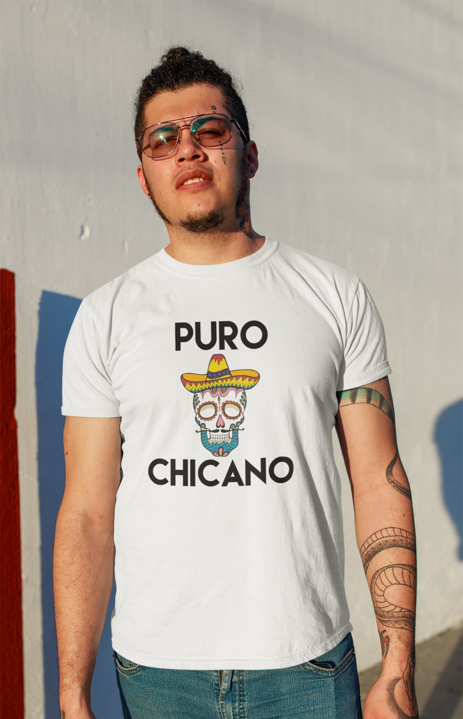 Puro Chicano Men's Short Sleeve Tee Mexican Pride - Etsy
