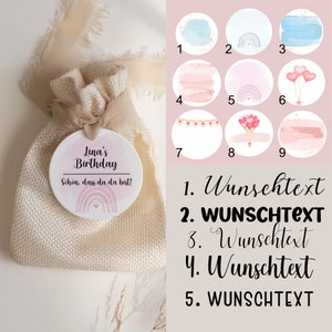 Etichette regalo personalizzabili per compleanni dei bambini, baby shower, iscrizioni scolastiche, asilo nido, scuola materna 3 cm-5 cm