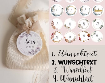 Personalisierte Anhänger,Vintage, Flowers, Etiketten, für besondere Anlässe,Hochzeit,Verlobung,Babyparty,Geburtstag,Hennaabend,Gastgeschenk