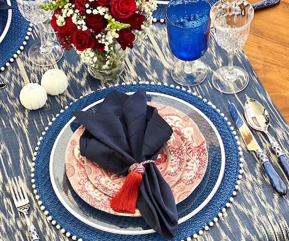 Blue Cloth Dinner Napkins