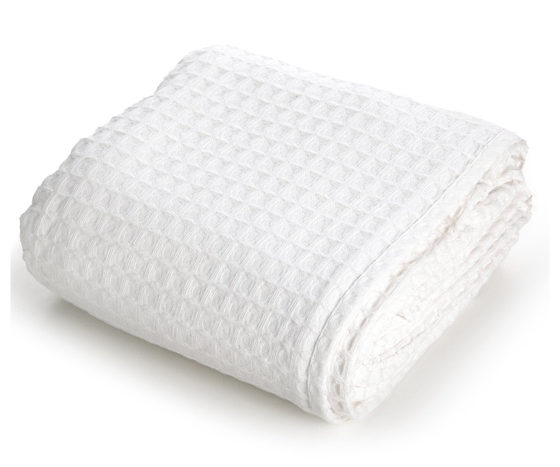 100 Organic Cotton White Blankets Waffle Weave Blanket Etsy