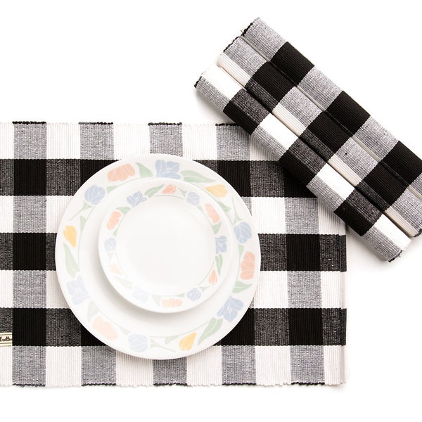 Buffalo Plaid Placemats Etsy