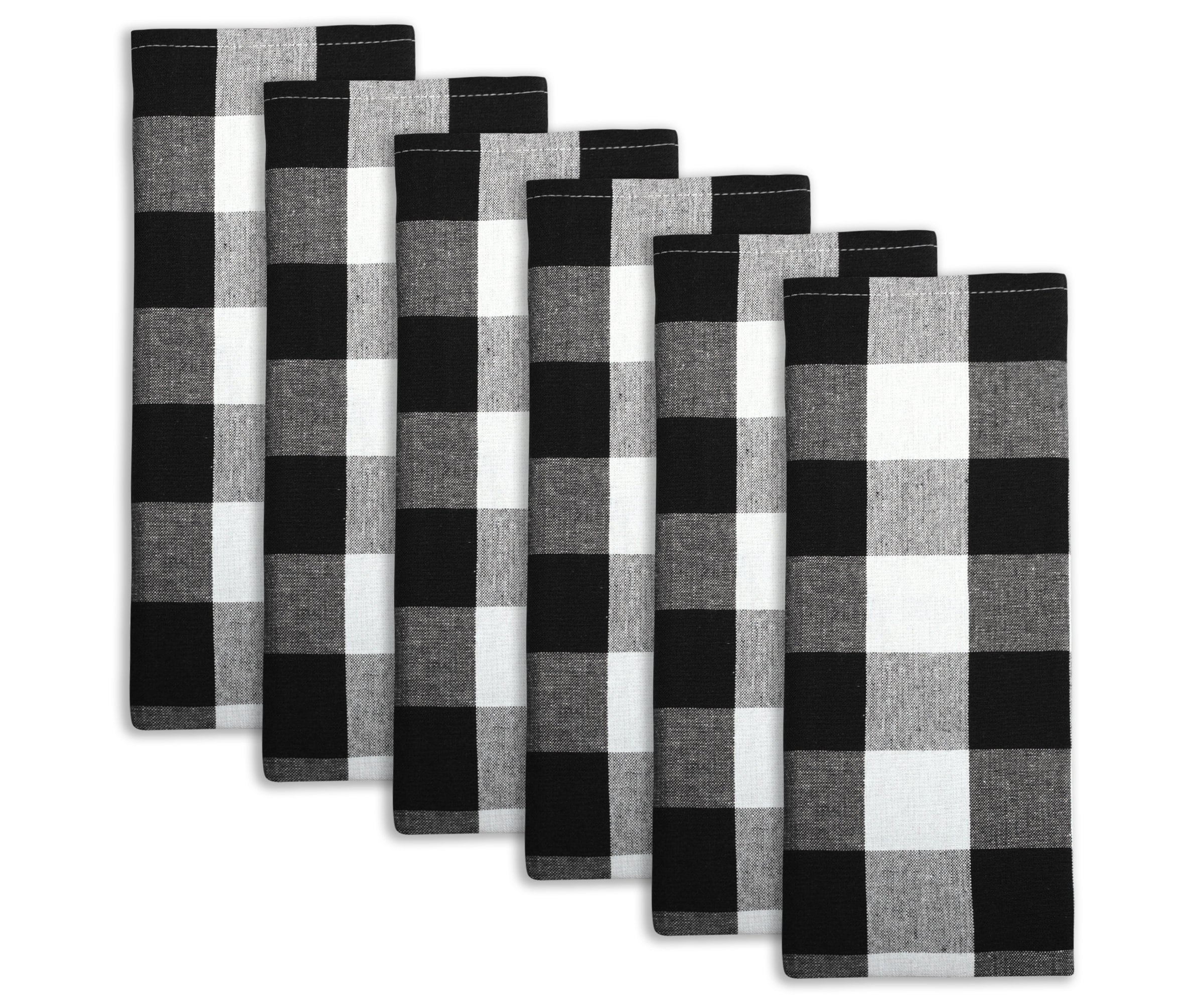 Kitchen Towels And Dish Towels, Winter Black And White Checkered