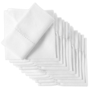 All Cotton and Linen Cloth Napkins Bulk, Set of 20, Kids Reusable