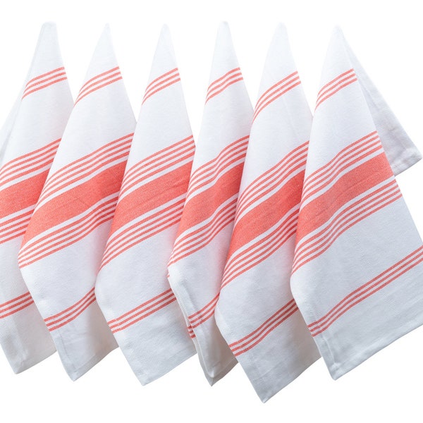 Coral White Stripe Etsy