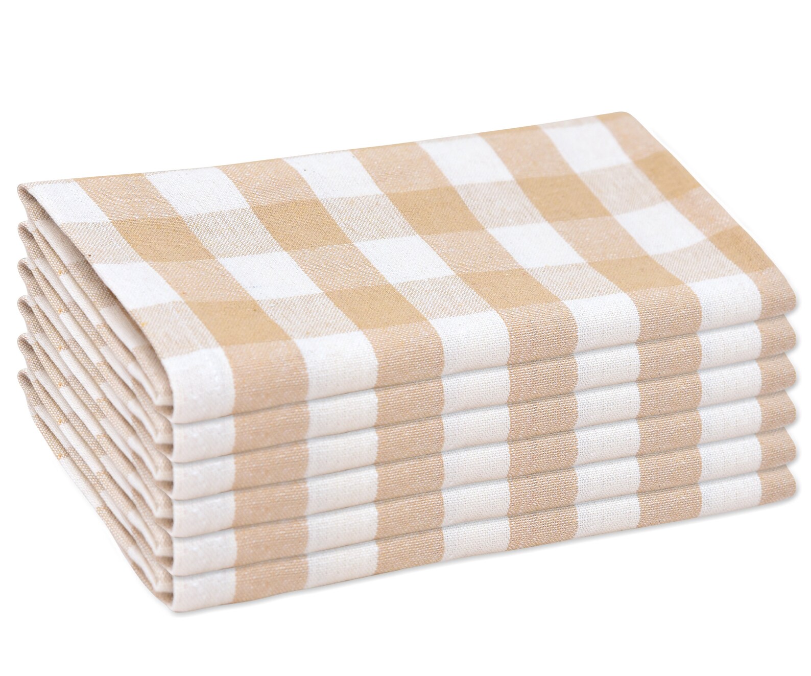 Beige Checked Cotton Napkins Buffalo Plaid Cloth Napkins Etsy