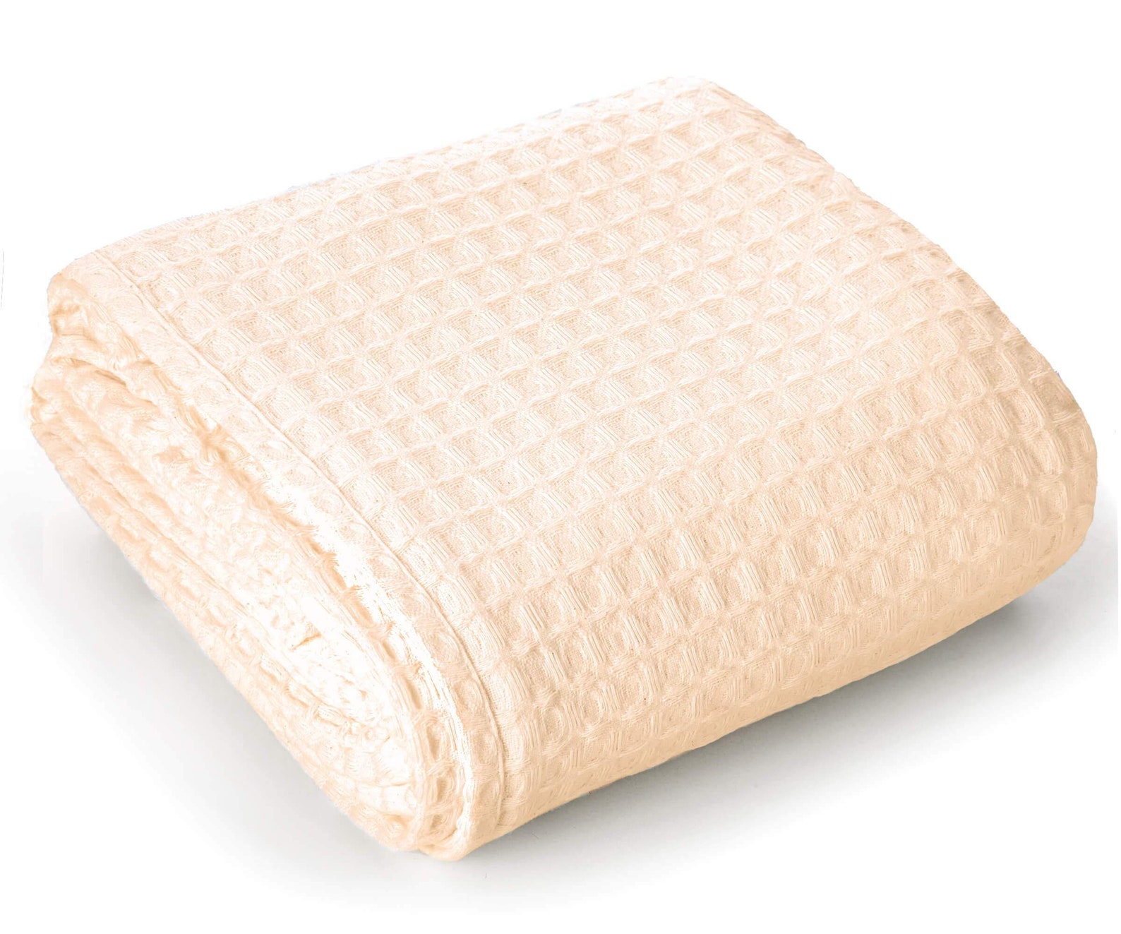 Waffle Blanket Queen Cotton Blankets Queen Size Natural Etsy