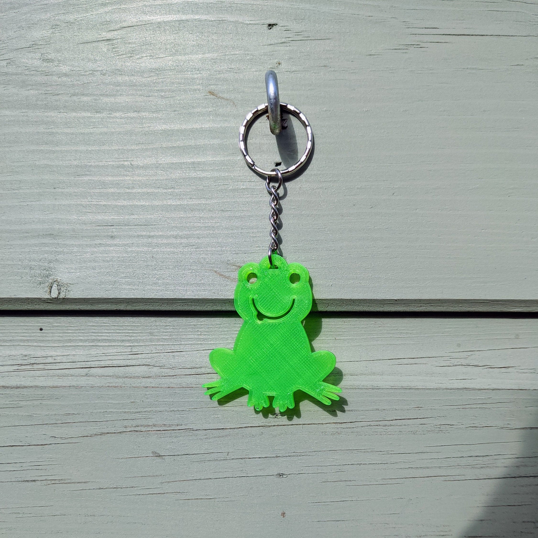 Cheeky cute Green Frog Key Chain Key Ring Ideal Gift Froggy Etsy