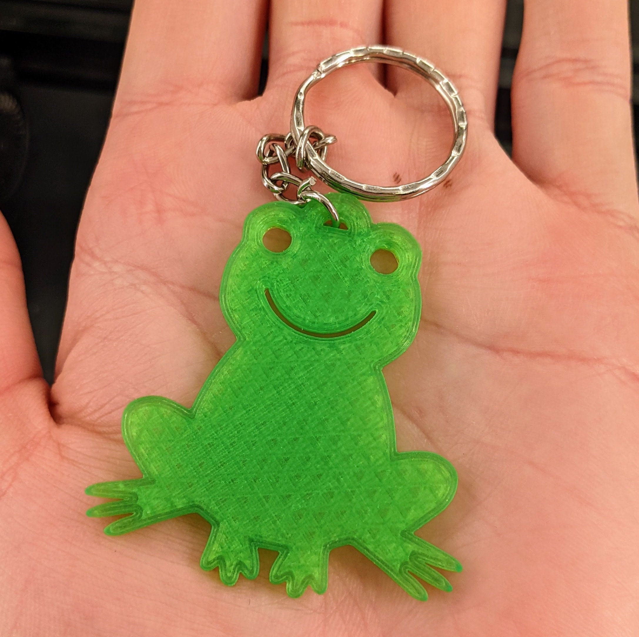 Cheeky cute Green Frog Key Chain Key Ring Ideal Gift Froggy Etsy