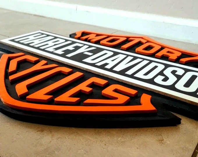 Harley Davidson Porch Sign, Harley Davidson Porch Leaner, Harley