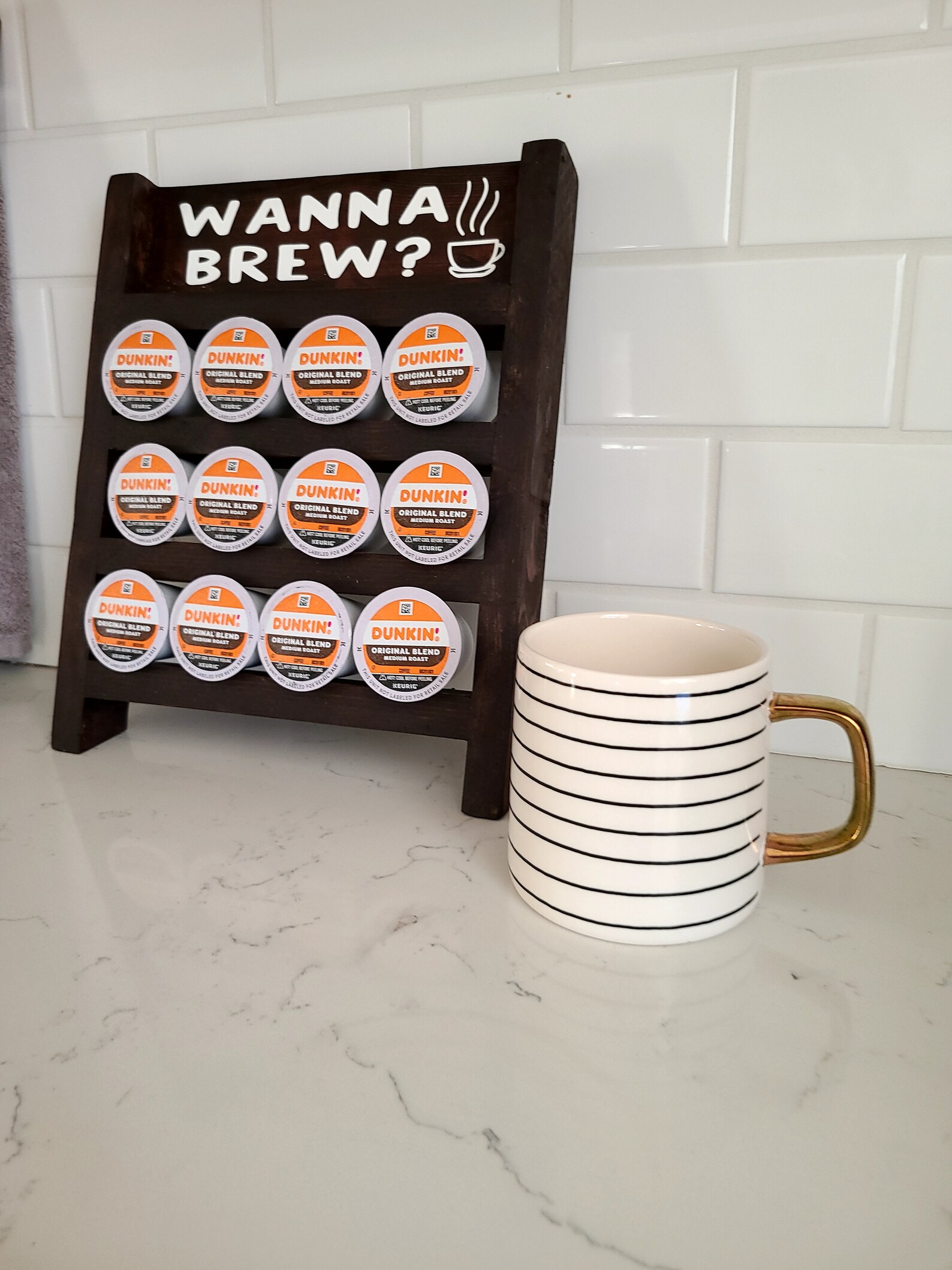 Kcup Holder Coffee Pod Rustic Ladder Kcup Ladder Farmhouse Etsy Canada