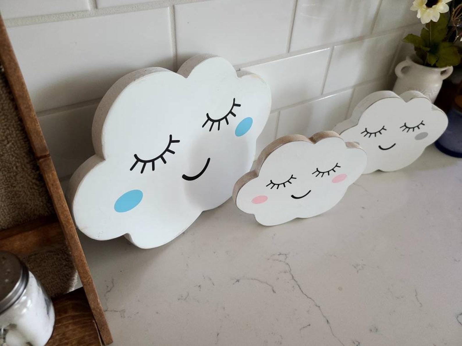Cloud Decor Nursery Decor Kids Room Decor Wood Cloud Etsy