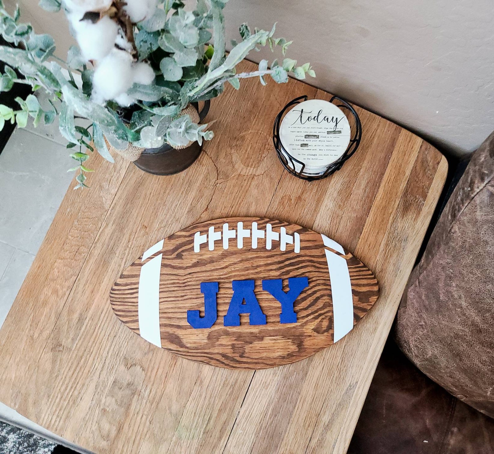 Football wall decor Nursery wall decor personalized sign Etsy