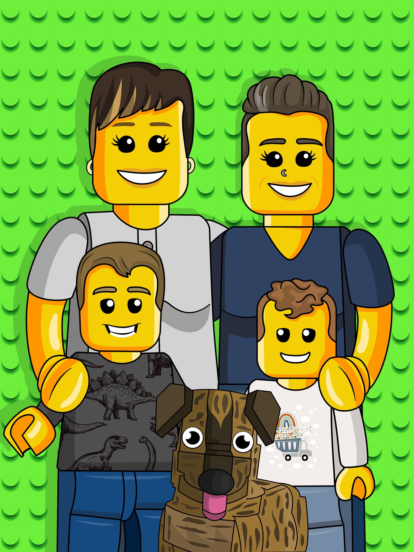 Gepersonaliseerd 'LEGO' portret