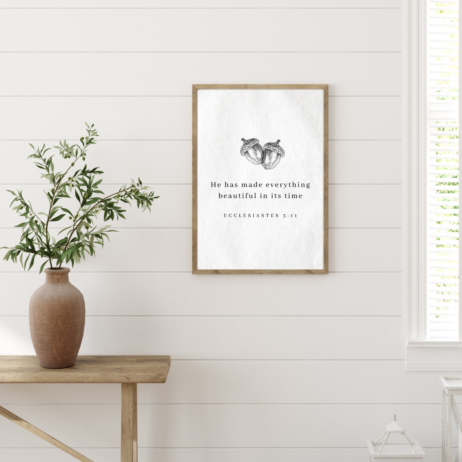 Farmhouse Bible Verse Printable Wall Art He Has Made - Etsy