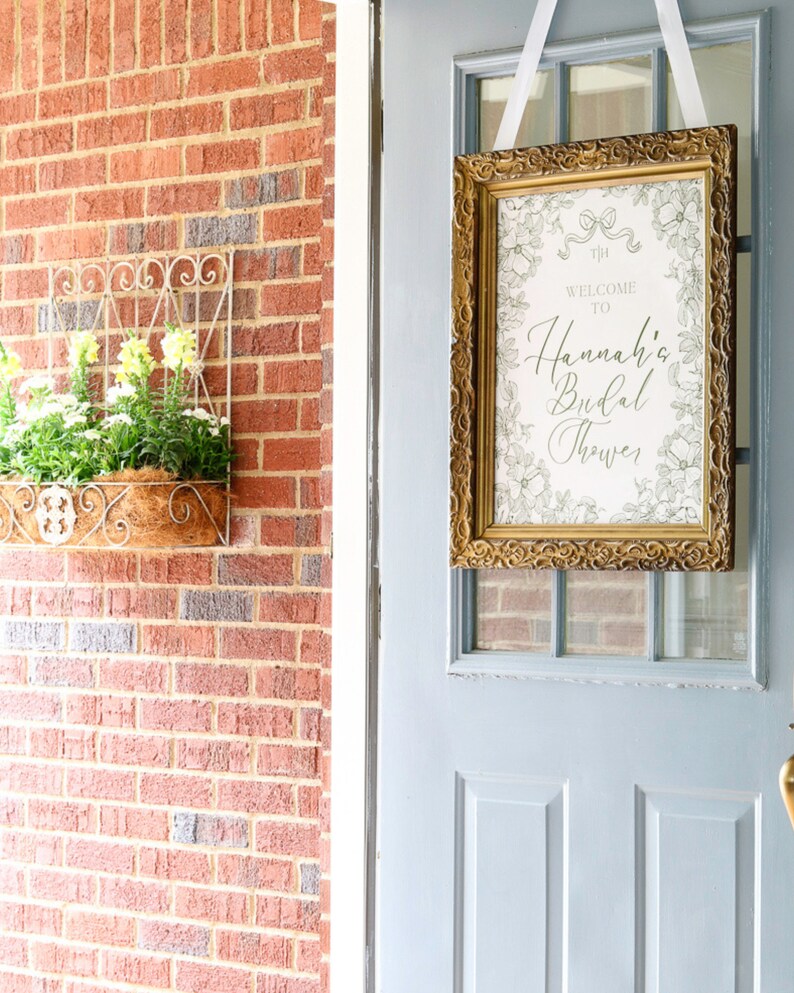 Personalized Bridal Shower Printable Set Greenery Bride Party Templates ...