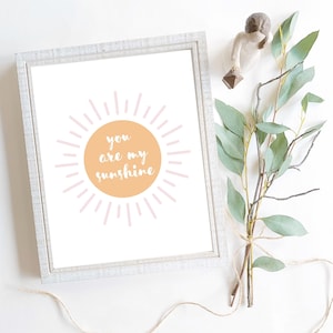 Tu sei il mio sole boho stampa digitale download stampabile arte murale per la cameretta dei bambini o arredamento per la cameretta dei bambini