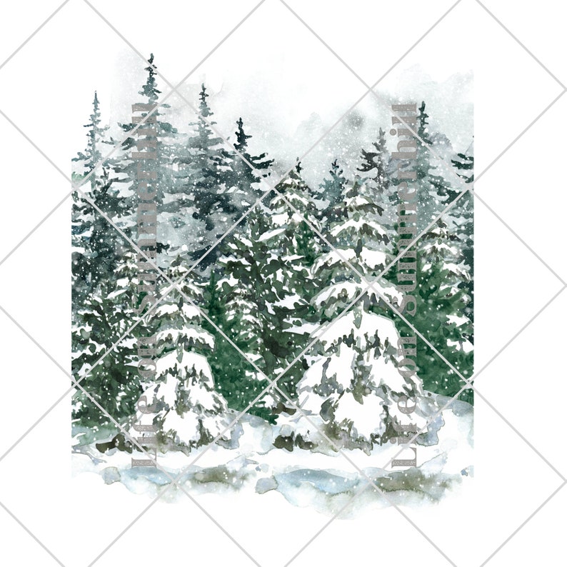 Set of 3 Forest Deer Winter Wonderland Wall Art Printable, Reindeer ...
