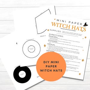 Halloween witch hat wall art printable, DIY witchy craft banner, witch hat Halloween pattern, spooky Halloween garland, printable paper witch hat decor, witch hat cutout template, Halloween paper art printable, DIY witch hat cone craft, witch hat digital file, festive Halloween decor