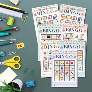 Back to School Bingo Game Printable | First Day of School Activity ...