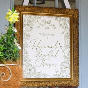 Personalized Bridal Shower Printable Set Greenery Bride Party Templates ...