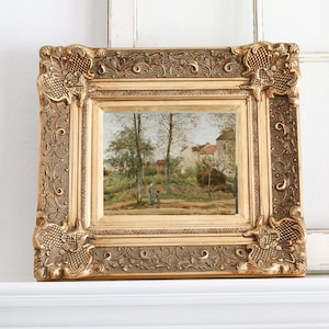 Fall Landscape Vintage Art Oil Painting Printable | Scenic Halloween Country Print | Rustic Landscape Painting Wall Art Instant Download image 3