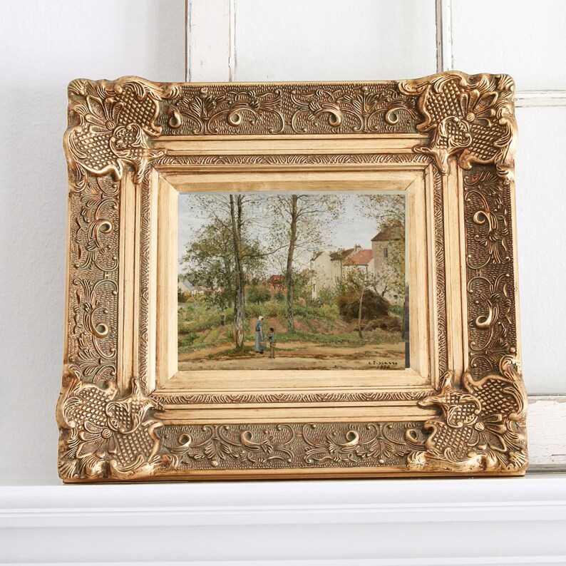 Fall Landscape Vintage Art Oil Painting Printable | Scenic Halloween Country Print | Rustic Landscape Painting Wall Art Instant Download image 3