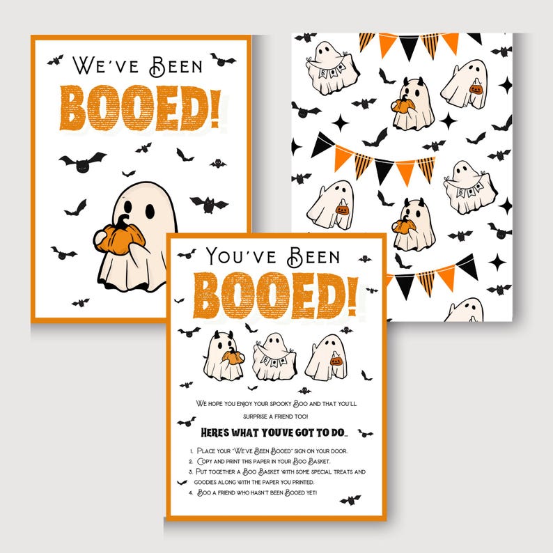 You've Been Booed Printable Halloween Printable Halloween Trick or Treat Sign Neighborhood Tradition We’ve Been Booed Digital Download image 7