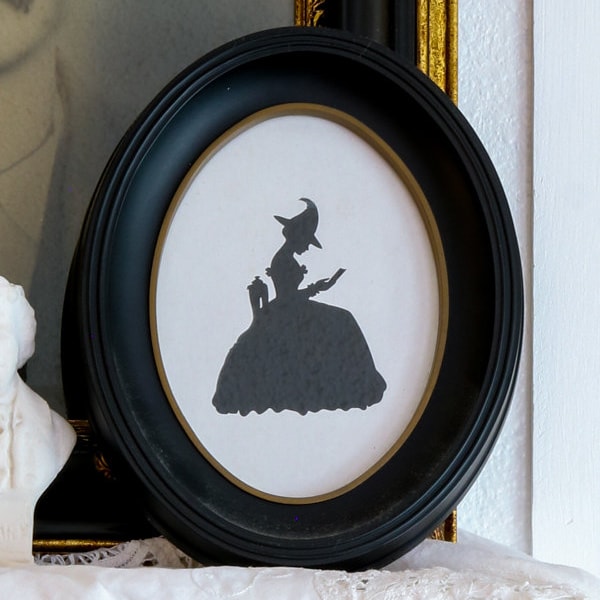 Victorian Halloween Decor | Halloween Vintage Victorian Silhouettes Art | Printable Victorian Art Halloween Silhouettes | Retro Wall Decor